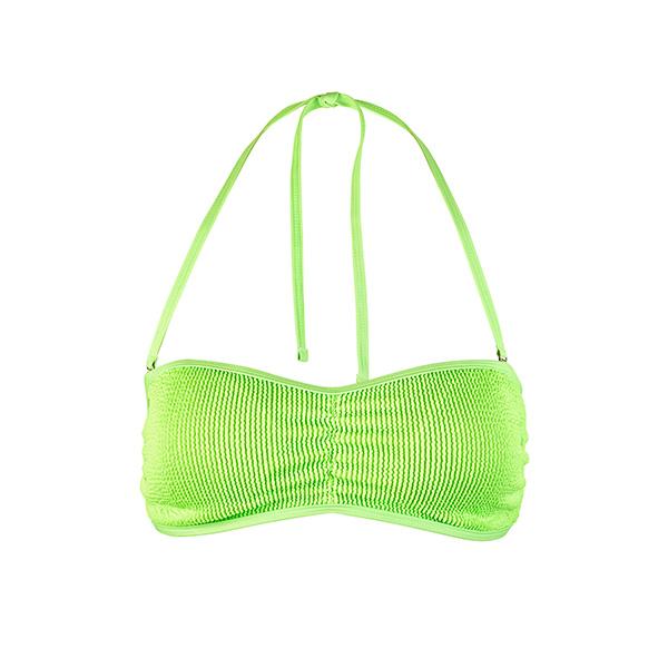 Top bikini increspato Beco | Coppa B | Verde neon