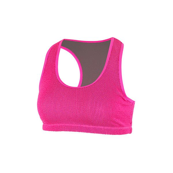 Beco Crinkle Bikini Top | B-cup | Pink