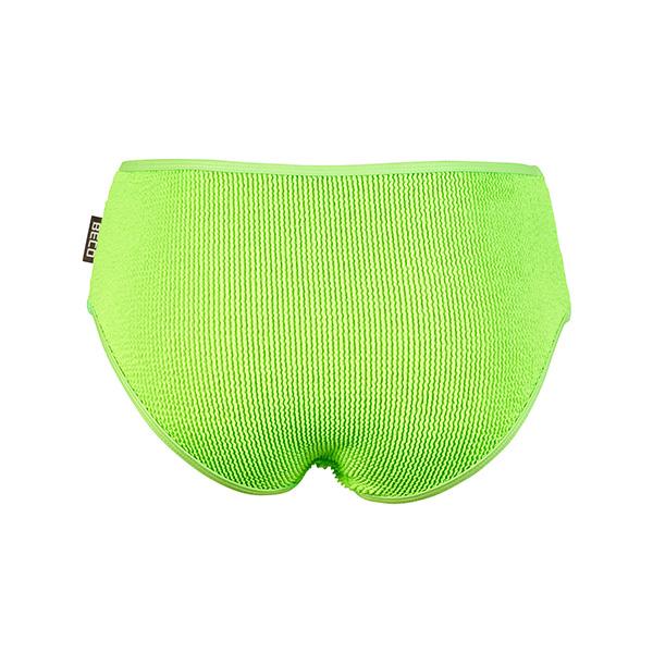 Cueca de Biquíni Crinkle Beco | Verde néon
