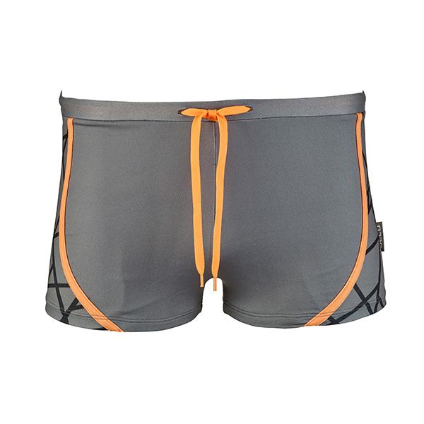 Beco Tangram zwemboxershort | Grijs/oranje