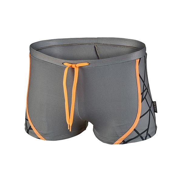 Beco Tangram zwemboxershort | Grijs/oranje