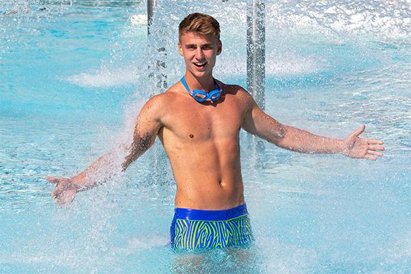 Beco Zebra Vibes Boxer de bain | Bleu/vert