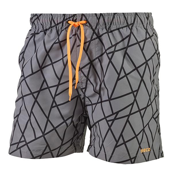 Beco Tangram Swim Shorts | Grey/orange 2XL