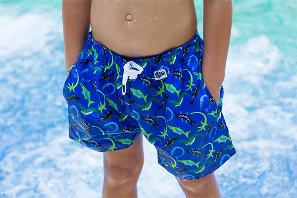 Beco Ocean Dinos Short de bain pour garçons | Bleu
