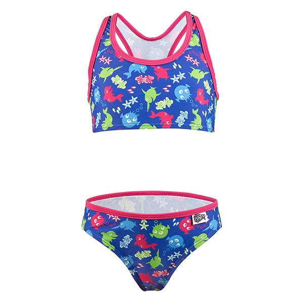 Bikini Beco -sealife® pentru fete | Uv Spf50+ 50+ | Albastru