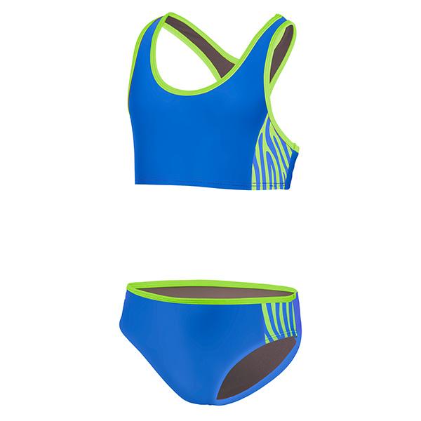 Beco Zebra Vibes Bikini For Girls | Blue
