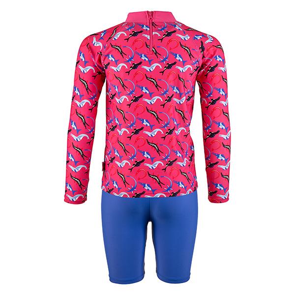 Beco Ocean Dinos Rashguard Suit For Girls | Pink