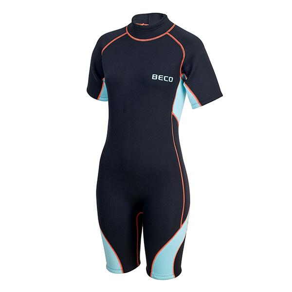 Beco Women's Wetsuit Shorty Tarifa | Black/turquoise