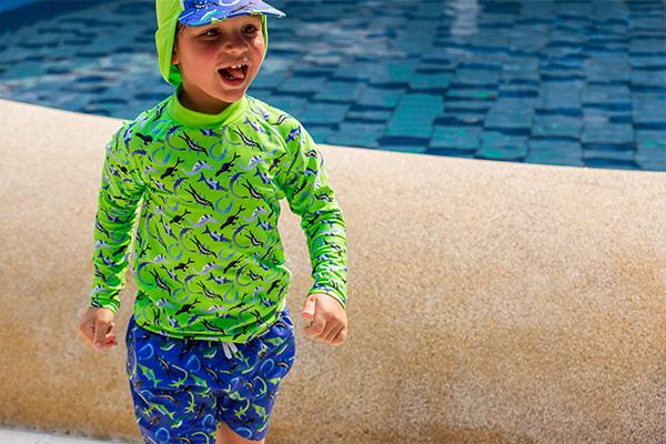 Beco Ocean Dino Rashguard For Children | Green