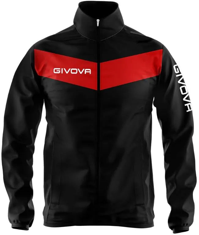 Sportjack Givova Rain Nero-rosso Zwart