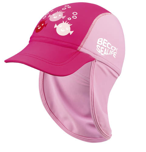 Beco -sealife® Sun Cap | Uv Spf50+ | Méid 2 | Thart. 52 Cm | bándearg**