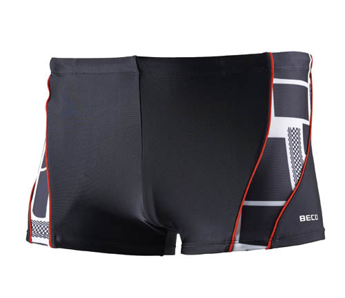 Beco Competition Swim Boxers Sort/hvid/rød