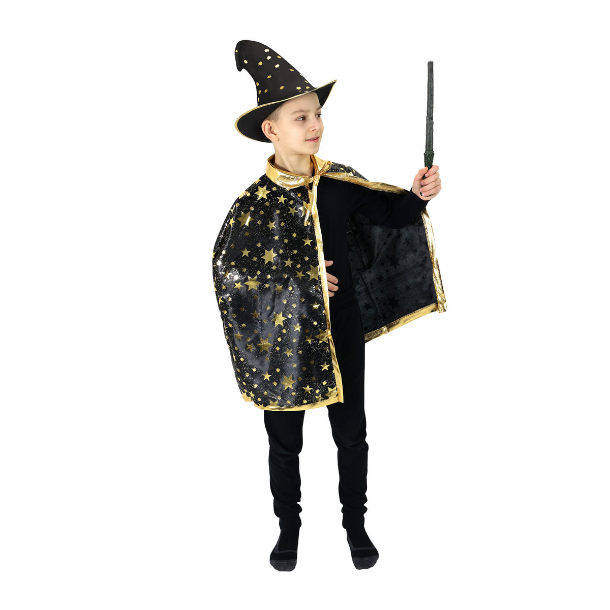 Children Costume - Witch Cloak With Stars