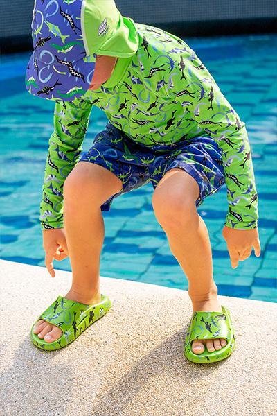 Beco Children's Slides Ocean Dinos | Green 26-27
