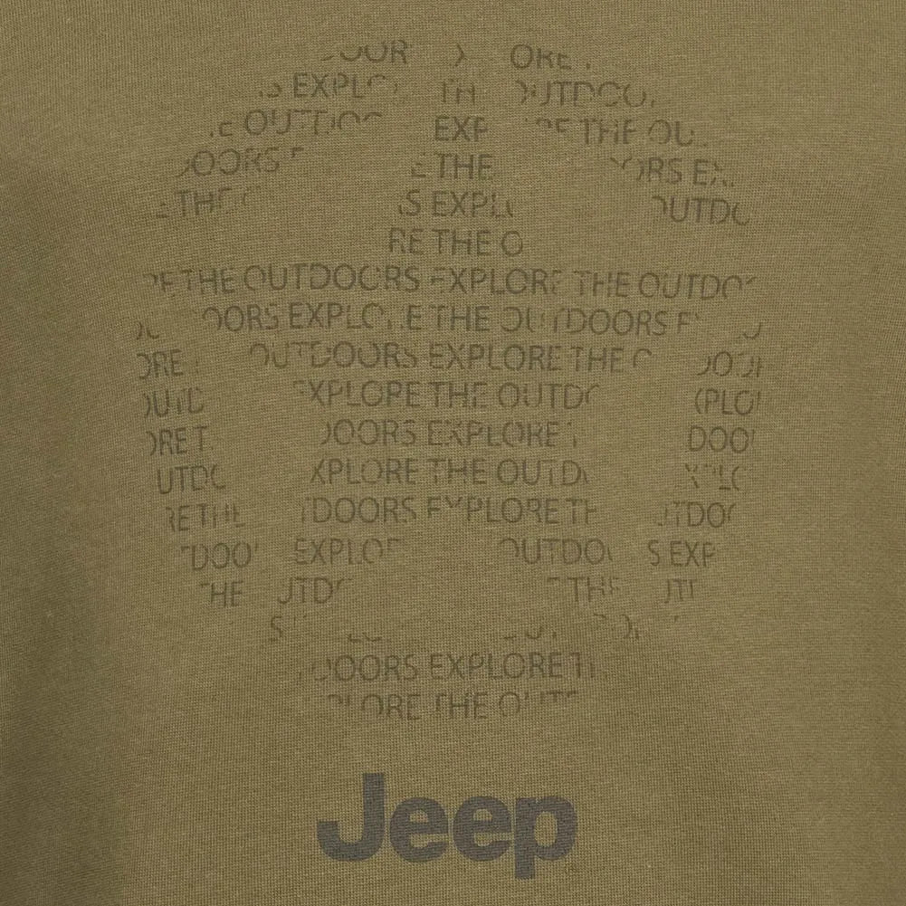 Jeep Herren Rundhals-Sweatshirt Star ganz braun