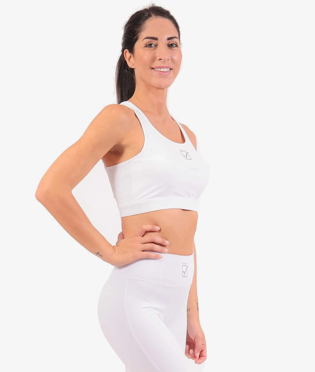 Sutiã Esportivo Givova Top Donna Branco Branco