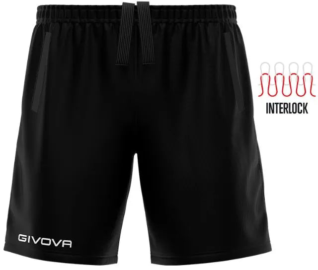 Pantaloni scurti sport Givova Pocket Black Black 2xl