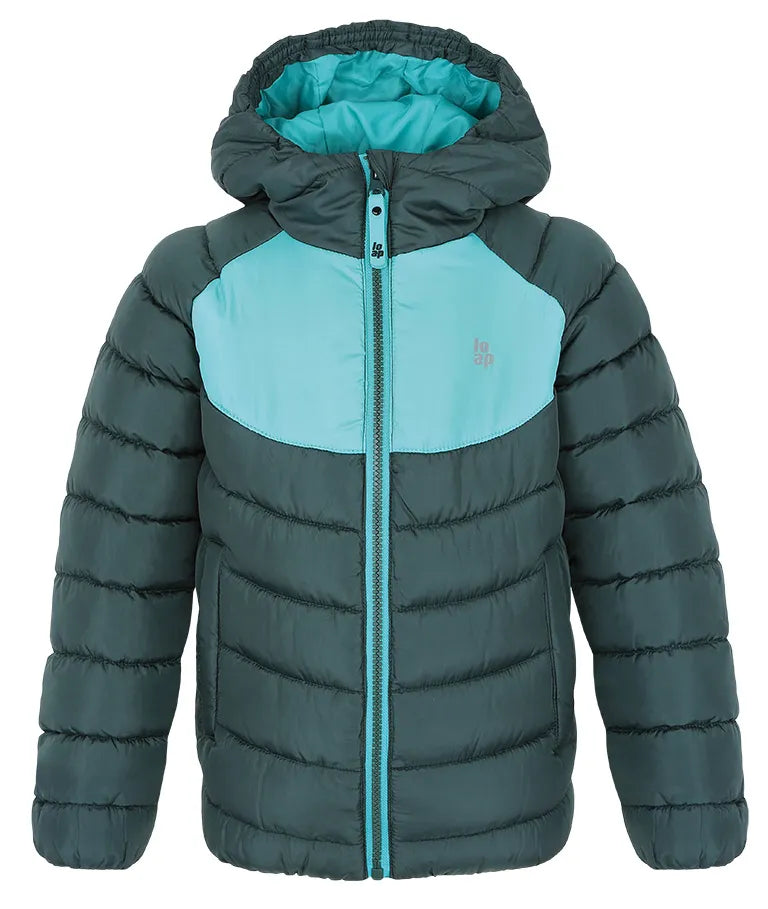 Lúb seaicéad leanaí insum dorcha glas 122-128