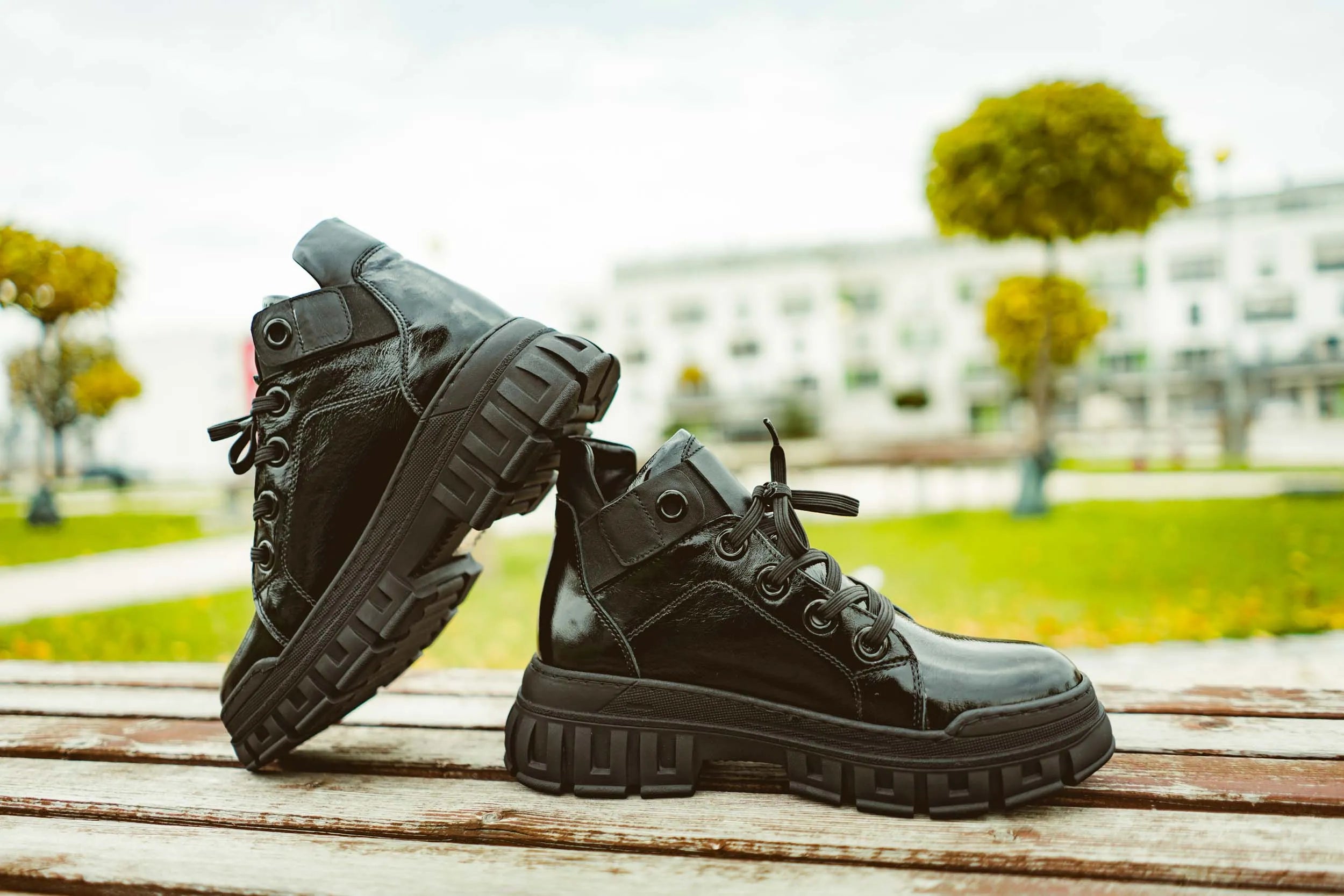 Damen-Lederschuhe Nell 157 Schwarz