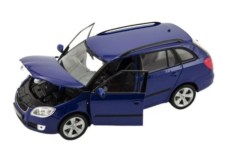Model auta Welly 1:24 Škoda Fabia Ii 2009 Modrá