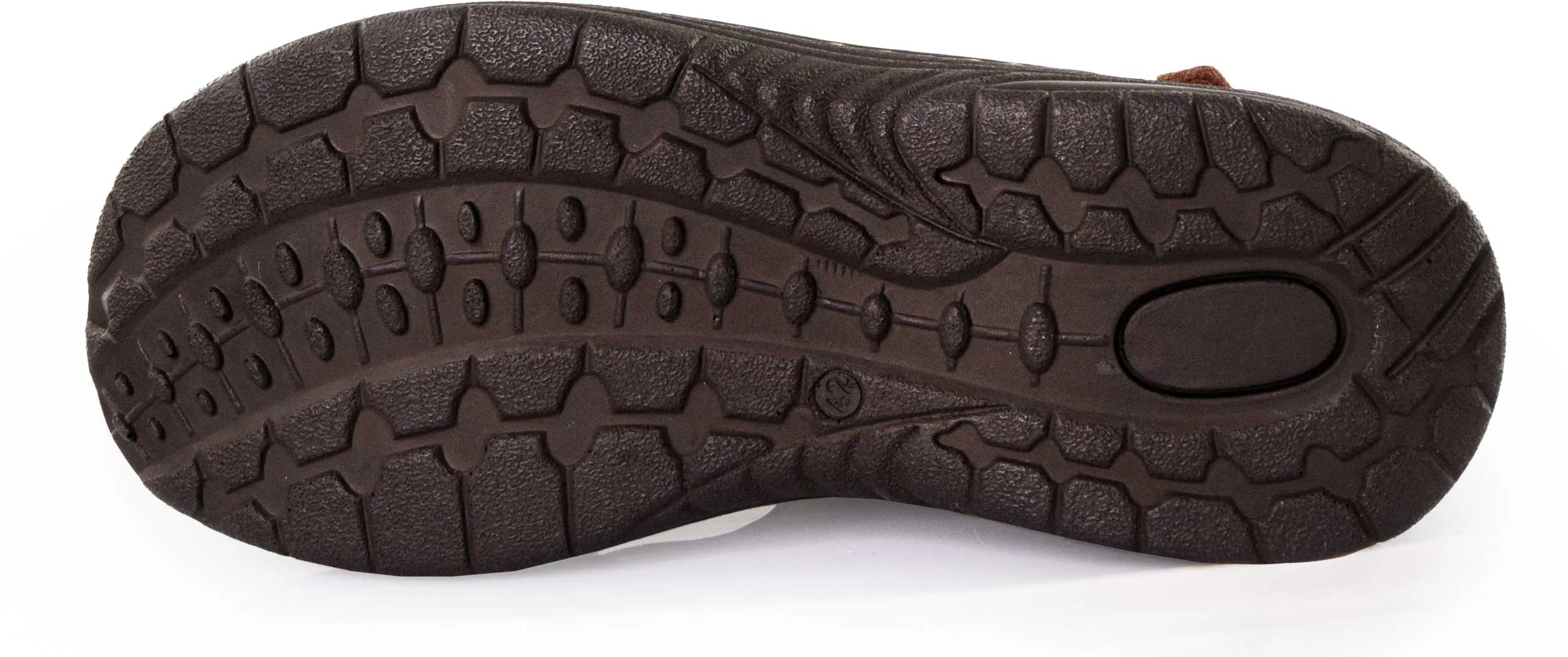 Férfi bőrszandál, Nell Camel Brown-t kap