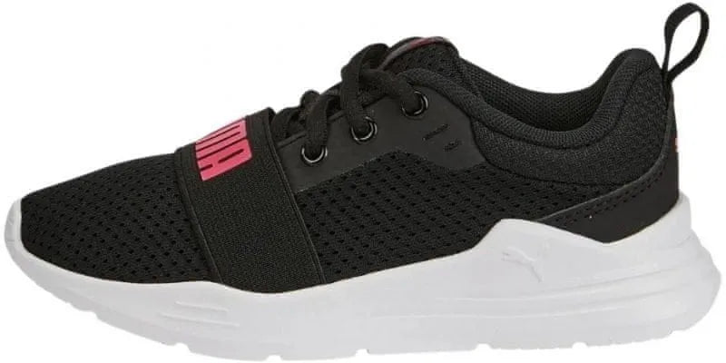 Chaussures pour enfants Puma Jr Wired Textile Chaussure de course Noir