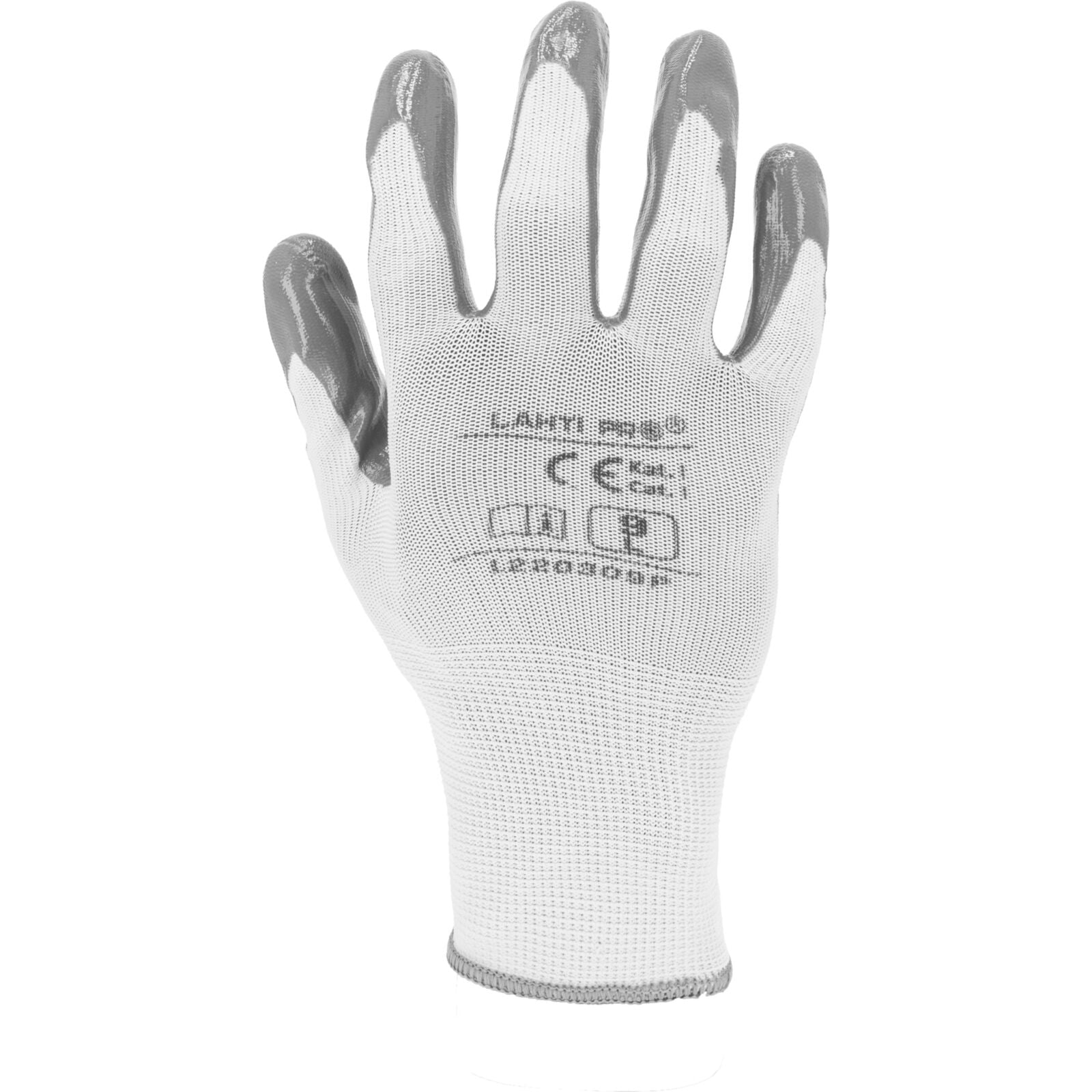 Rukavice Nitril Šedobílé L220308 P 12 párů 8 Ce Lahti