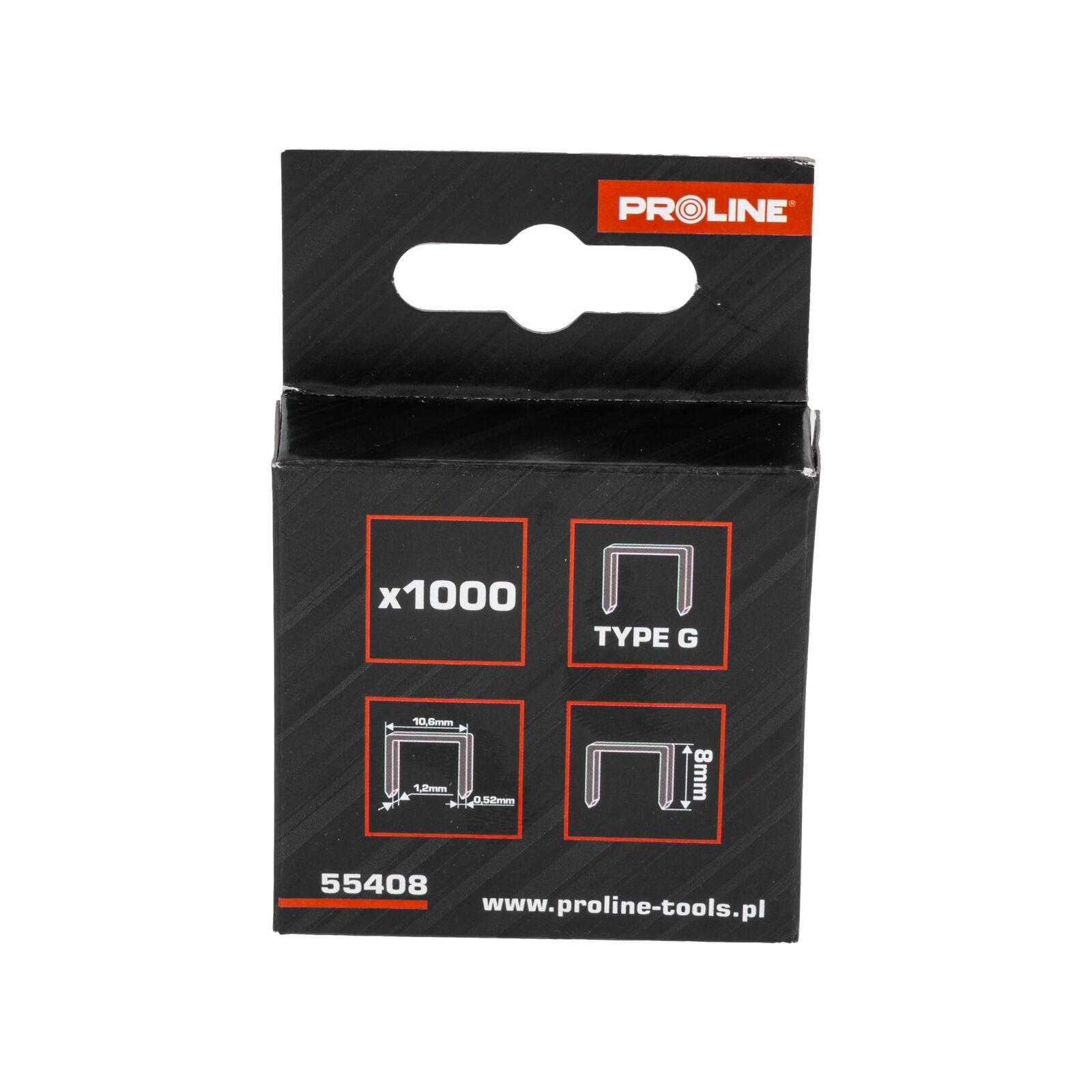 Tvrzené spony 8 Mm 10,6 Mm 1,2 Mm 1000ks Proline