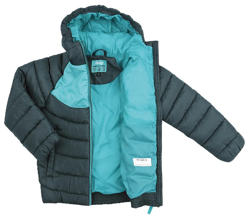 Lúb seaicéad leanaí insum dorcha glas 122-128