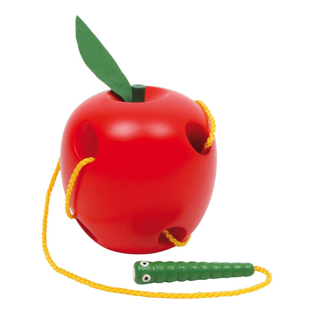 Small Foot Wooden Apple Threading Game