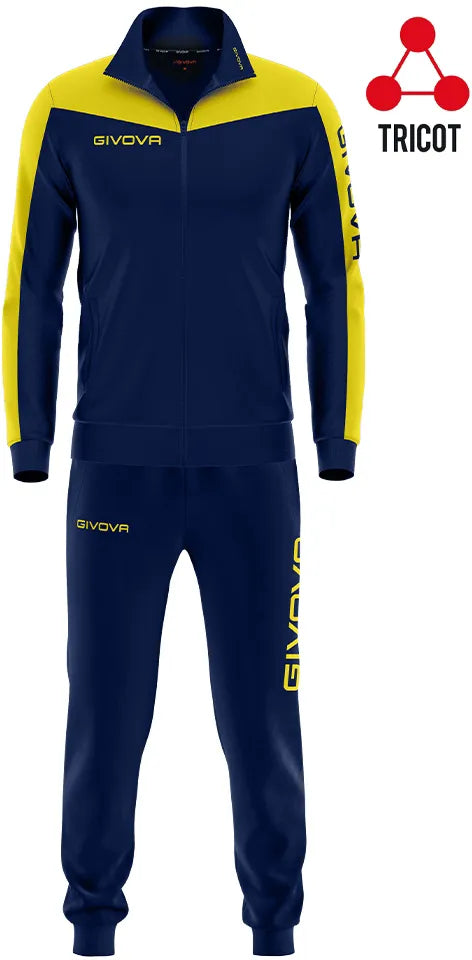 Set sport givova roma albastru-galben albastru xl