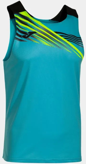 Regata esportiva masculina joma elite x fluor turquesa-preta turquesa m