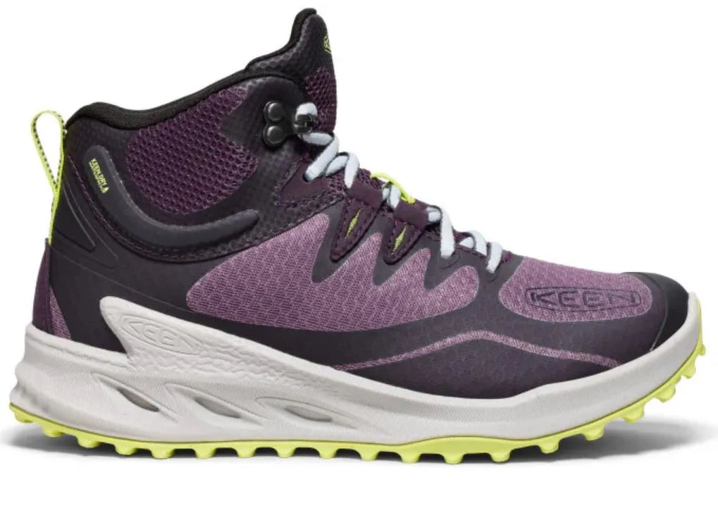 Women's Shoes Keen Wmns Zionic Mid Wp Black Plum/daiquirri Green Purple