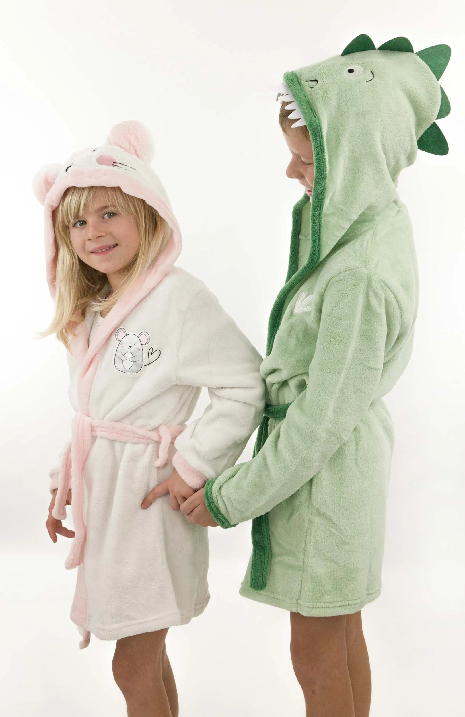 Children's Bathrobes Crocodile Green