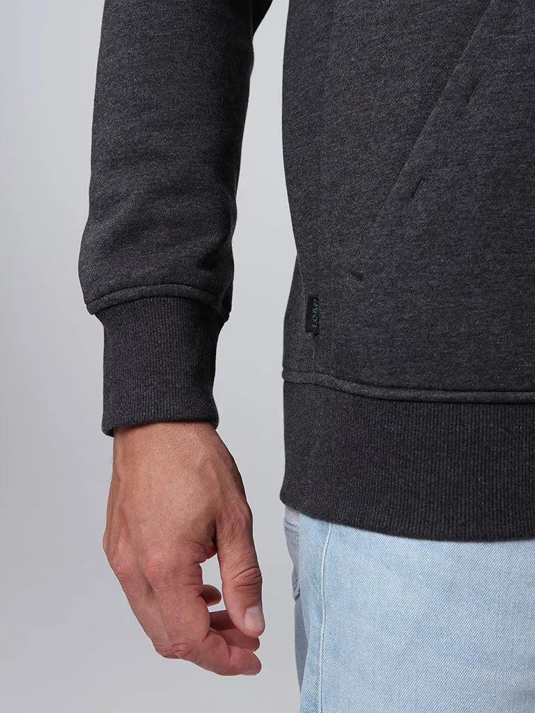 Herren-Sweatshirt Loap Edcar Dunkelgrau