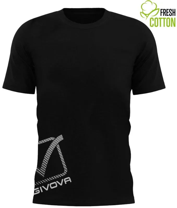 Baumwoll-T-Shirt Givova Reflektierendes Schwarz