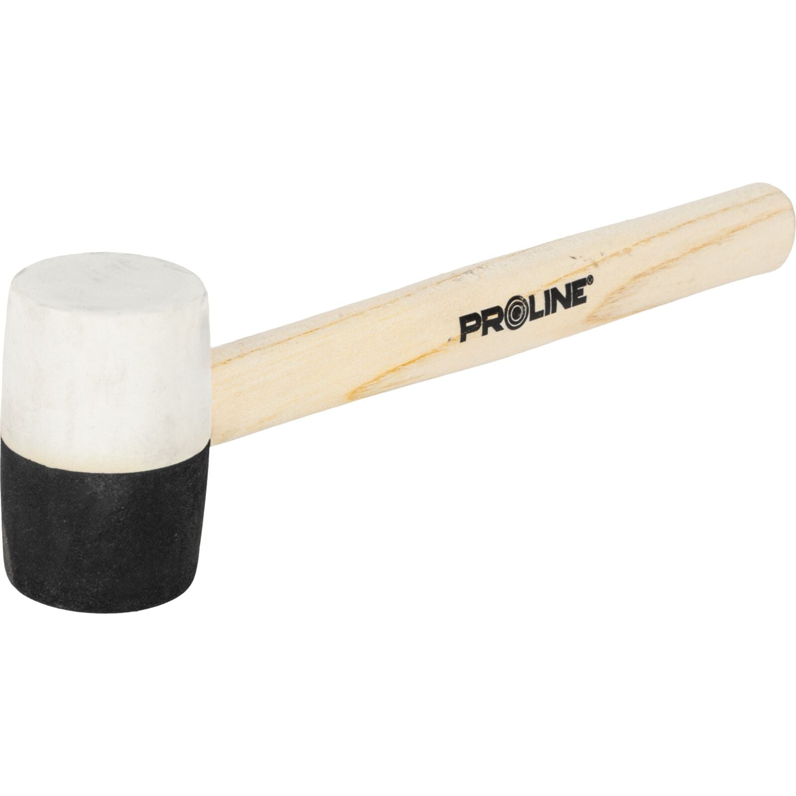Martello in Gomma 340g Manico in Legno Proline Nero-Bianco