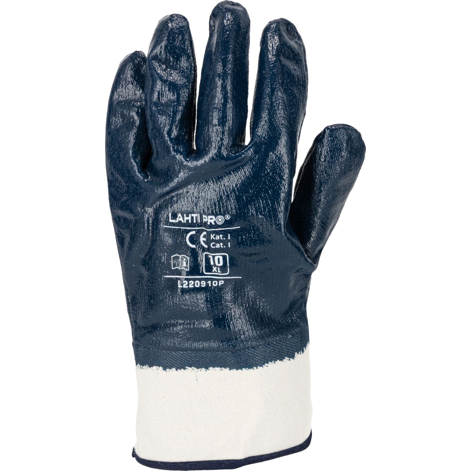 Gants Nitrile Bleu Marine L220910p 12 Paires 10 Ce Lahti