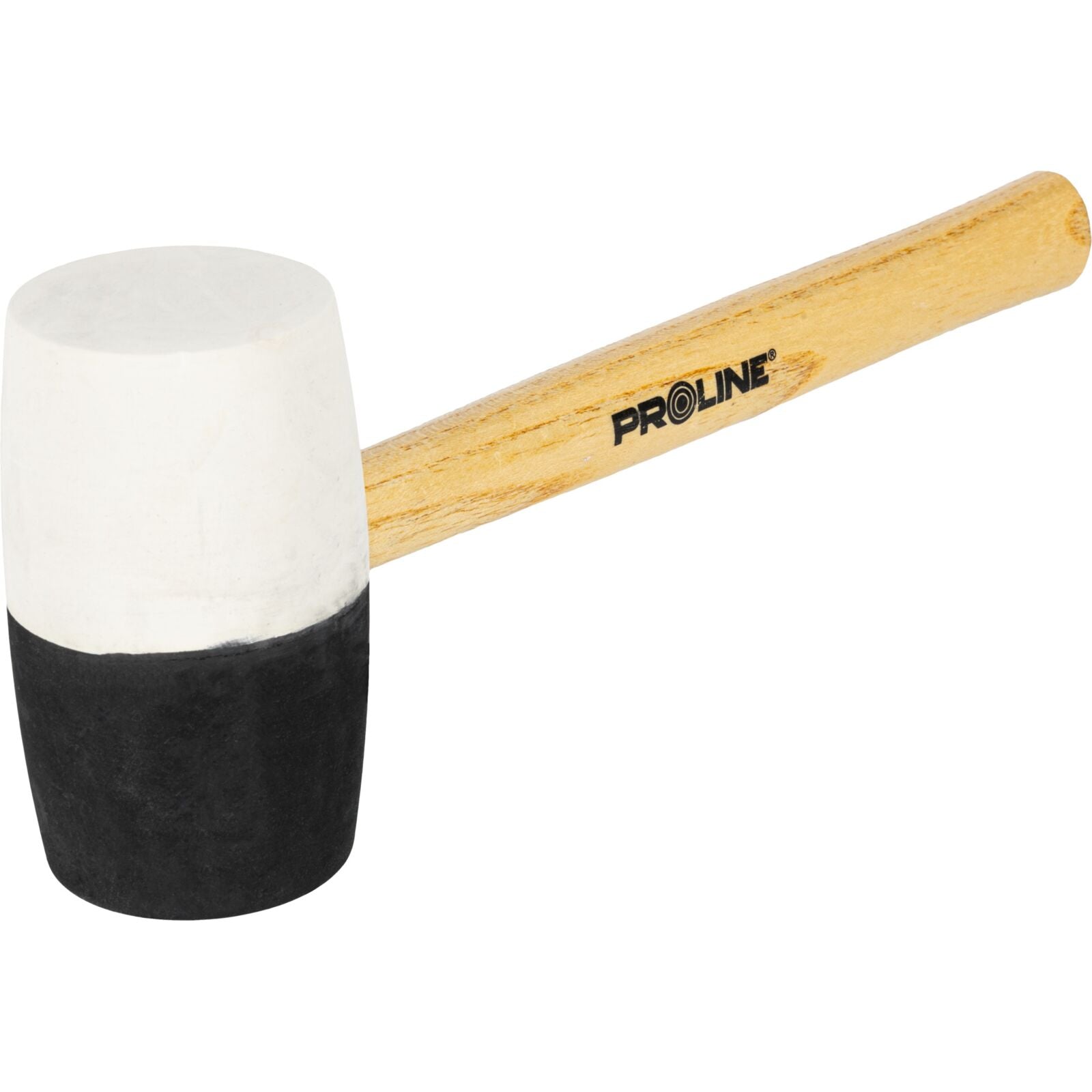 Gummihammer Schwarz-Rot 980g Holzgriff Proline