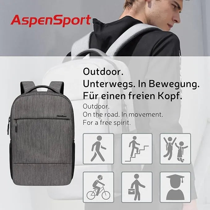 Aspensport Backpack 19 L Mottled Gray