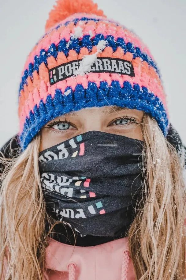 Cache-cou d'hiver Poederbaas Neckwarmer Noir 02 Noir