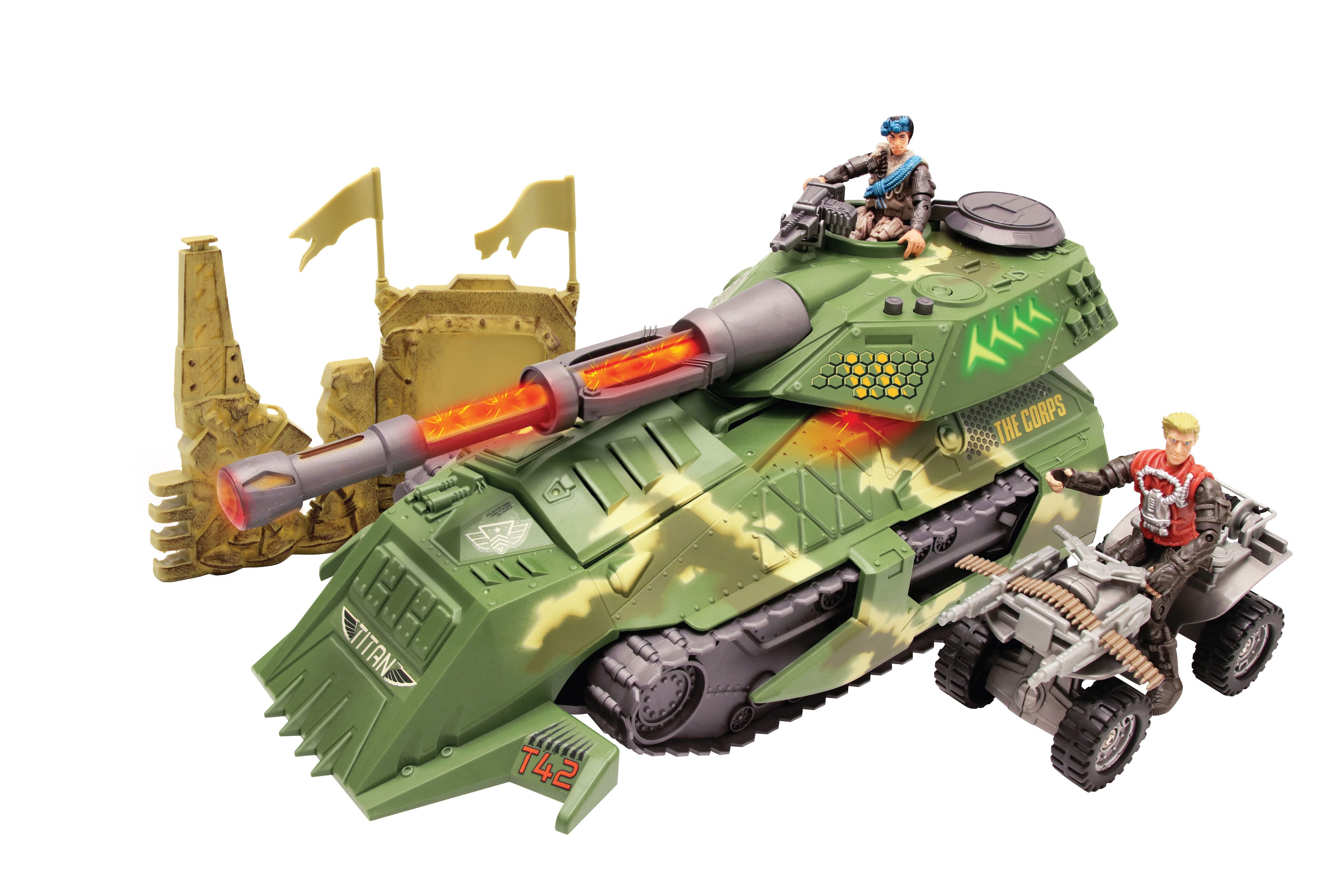 Sbor! Titanový tank s vojáky 39 cm