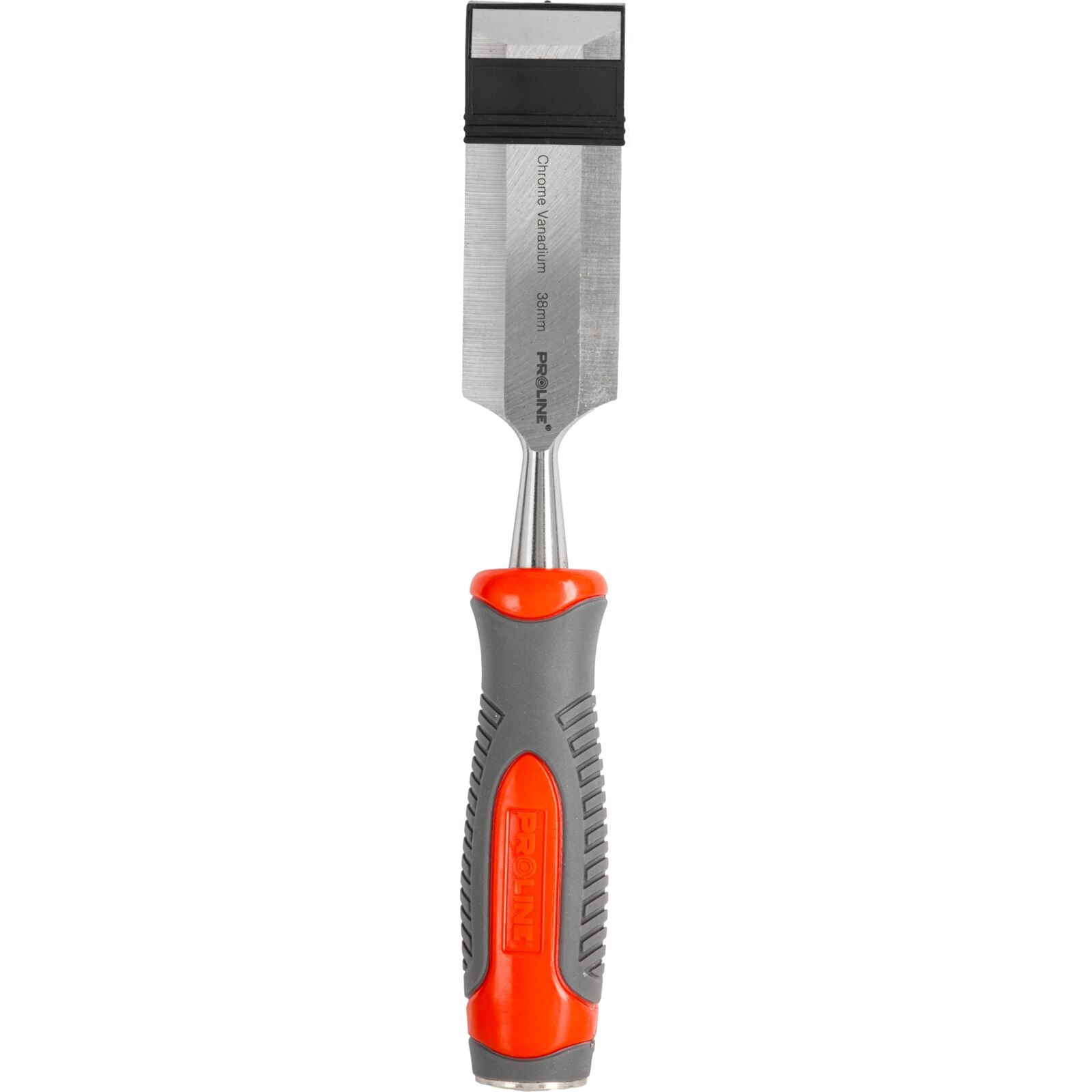 Wood Chisel 38 Mm Flat Reinforced Chrome-vanadium 60 Hrc Composite Handle (tpr) Non-slip Surface Proline