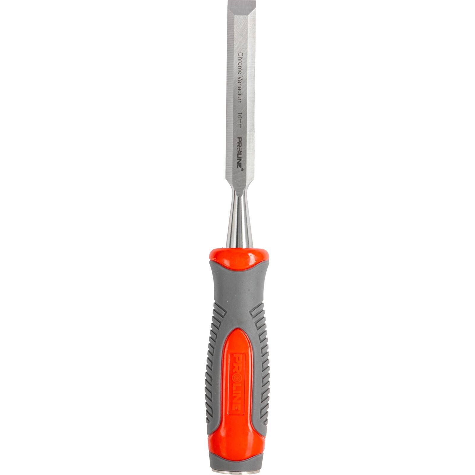 Dláto na dřevo 16 mm ploché zesílené chrom-vanadium 60 Hrc kompozitní rukojeť (tpr) Protiskluzový povrch Proline