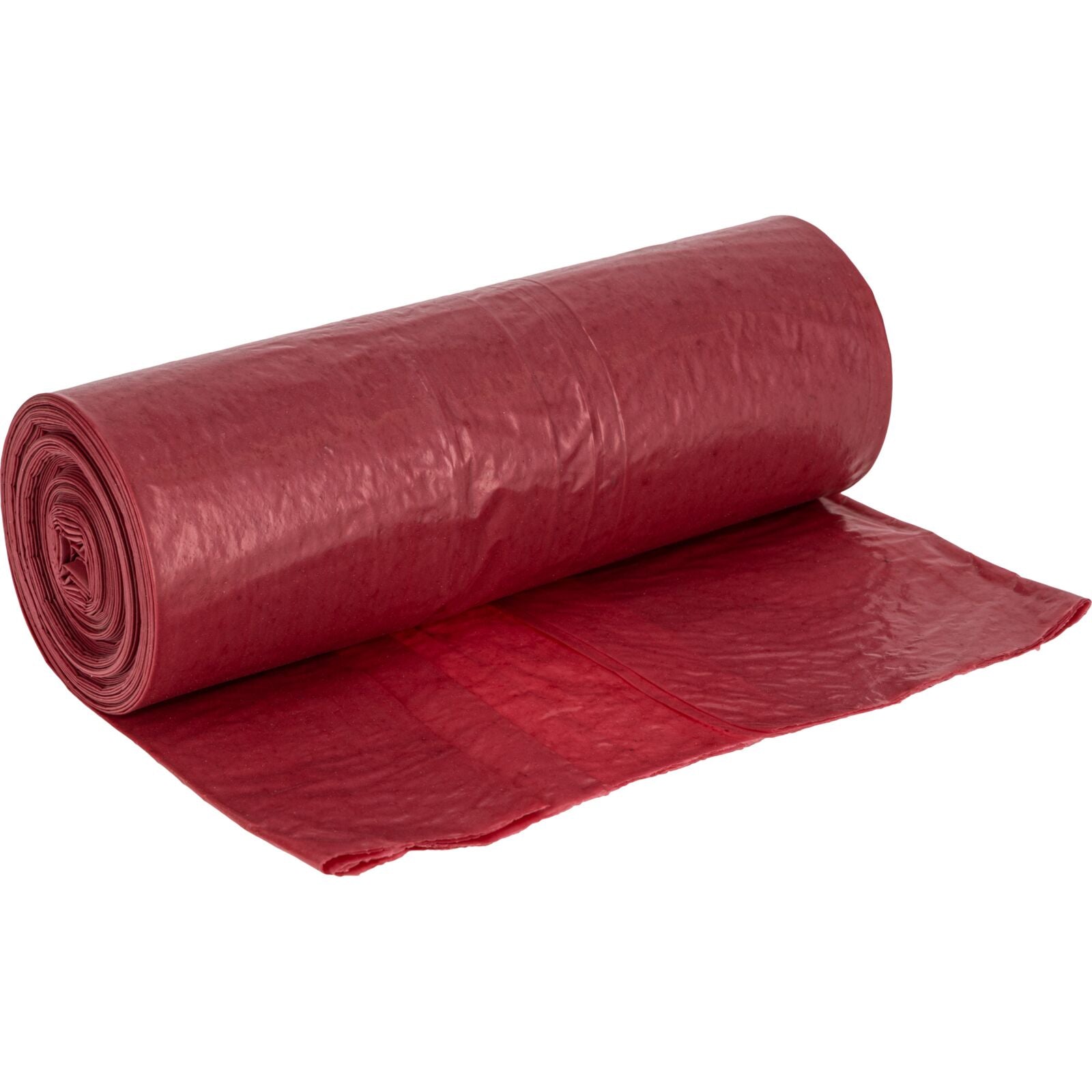 Papperspåsar 120l Ldpe Röd 10st Roll Proline