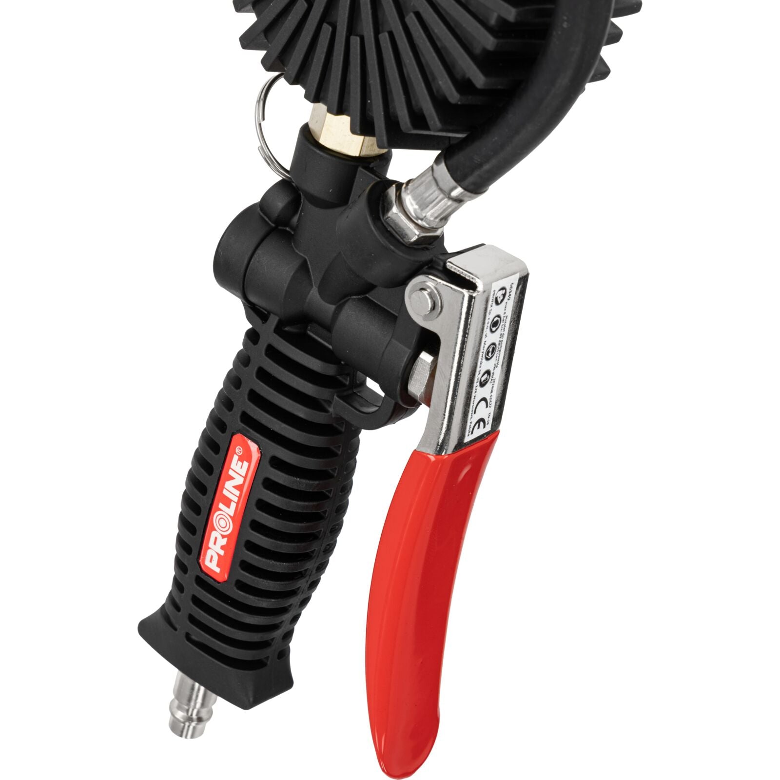 Gonfleur De Pneu Avec Manomètre 80 Mm 0-8bar Raccord 1/4 Tuyau 44 Cm Proline