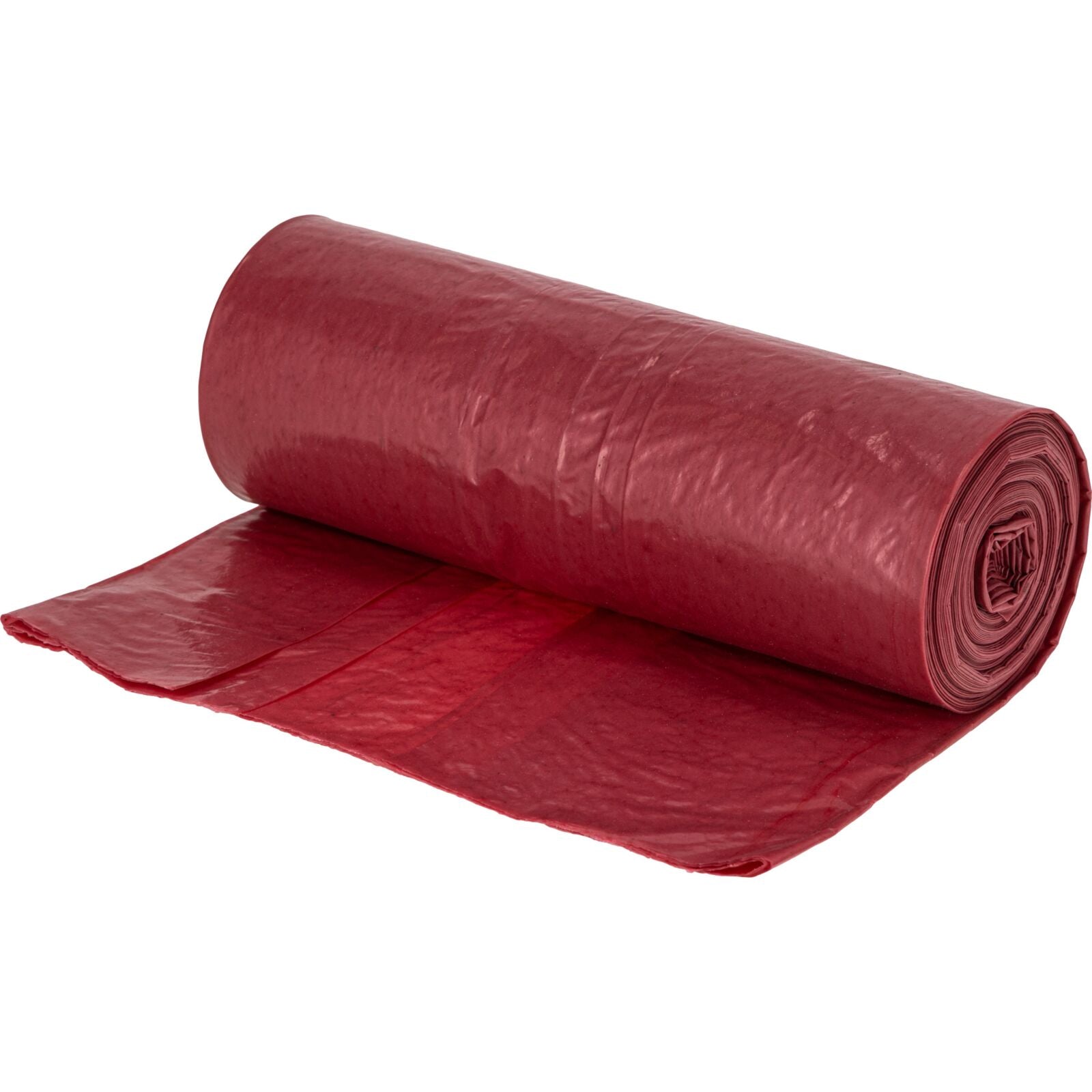 Papperspåsar 120l Ldpe Röd 10st Roll Proline