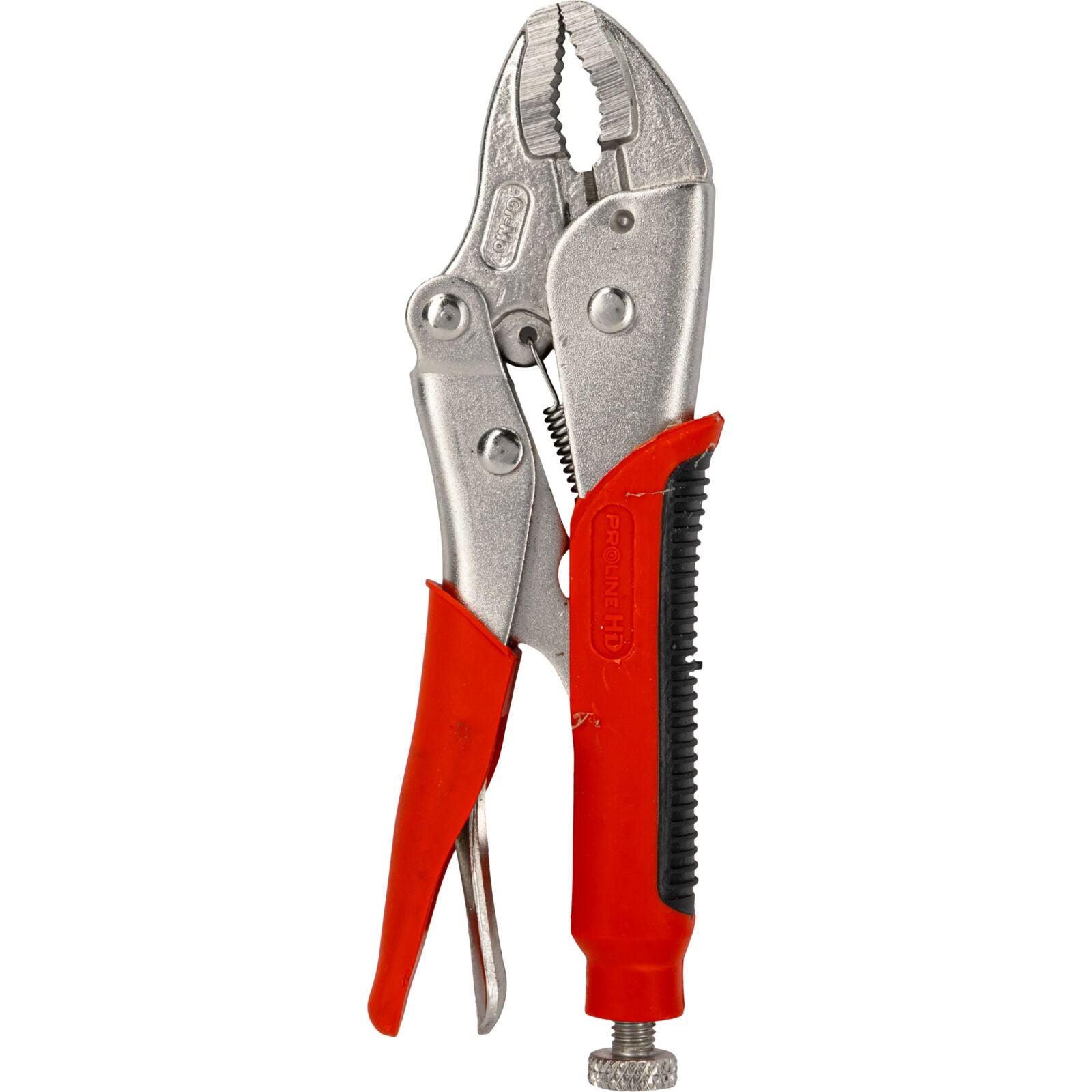 Locking Pliers 180 Mm Round Jaws Rubberized Grip Proline