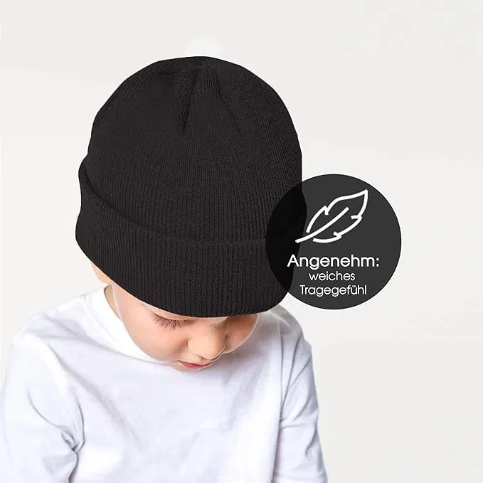 Gyerek téli sapka Urban Ace Jr Cotton Cuff Beanies Fekete