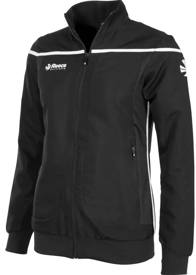 Chaqueta universitaria Reece para mujer Negro-blanco